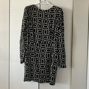 Black and white H&M dress with keyhole back